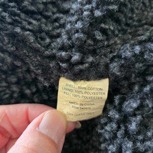 *NWT Faherty Mens Sherpa Lined Storm Rider Jacket Indigo Blue Size S Utility - Picture 9 of 11